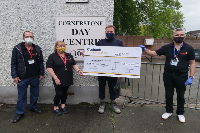 Support provided to the Cornerstone charity in Manchester 