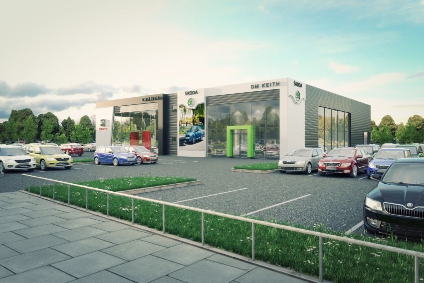 Caddick Construction drives forward with Seat Skoda project 