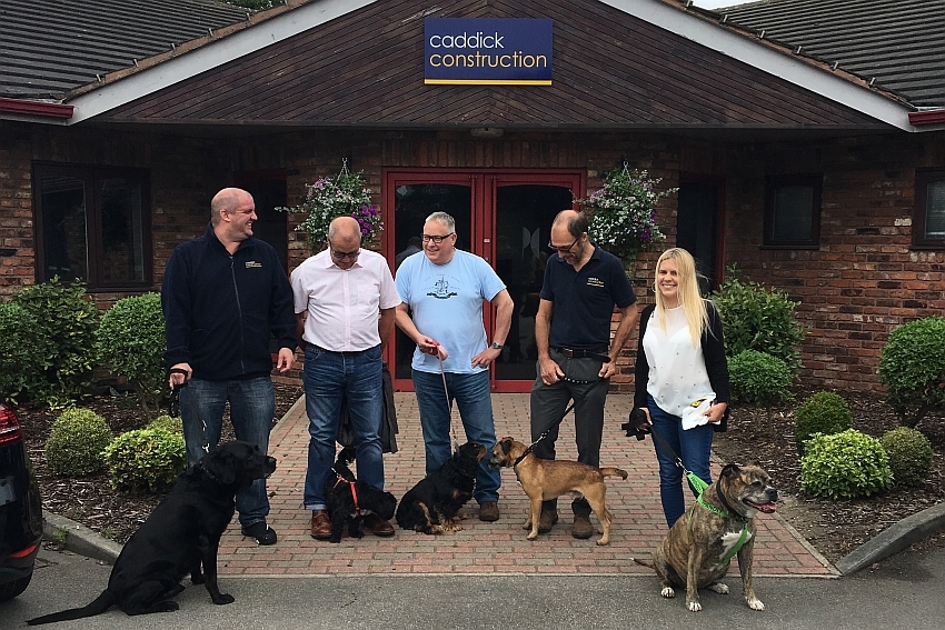 Caddick support bring your dog to work day
