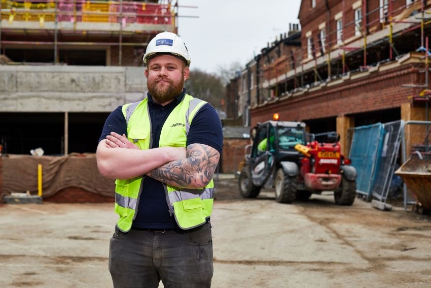 Caddick Construction “try” out former rugby international prop as latest Trainee Site Manager
