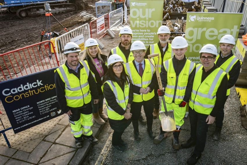 New Stockport apartments welcome Andy Burnham for first spade in the ground 