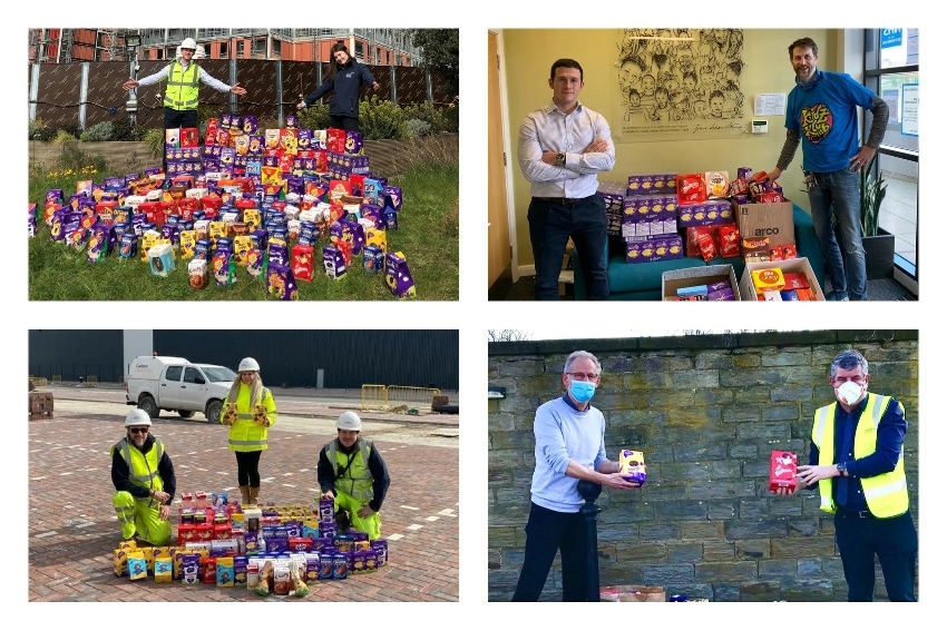 Egg-cellent effort for local charities by Caddick site teams