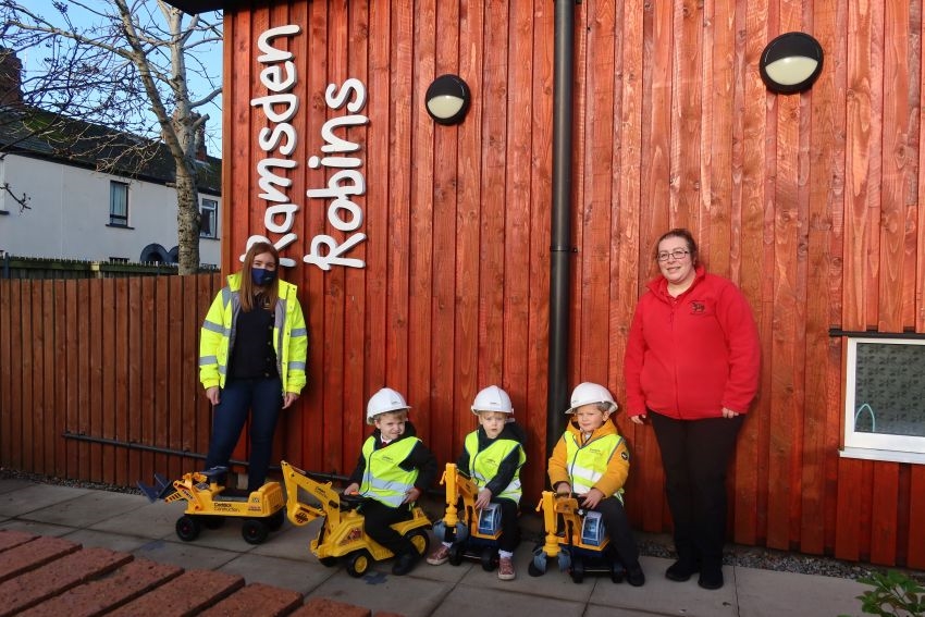 Caddick donates toys to Barrow Community Nursery to Replace Toys Stolen in Heartless Burglary 