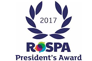 14 years Consecutive RoSPA Safety Award Winner