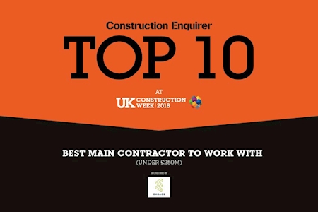 Caddick Construction Named Top Ten Winner